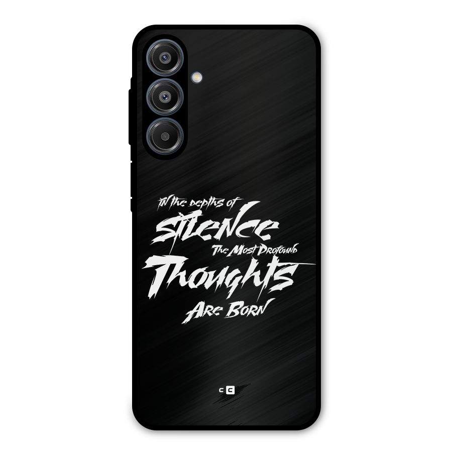 Silent Thoughts Metal Back Case for Galaxy A16 5G