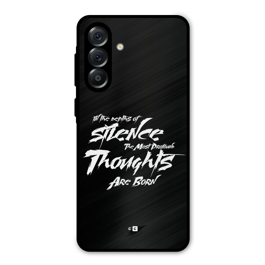 Silent Thoughts Metal Back Case for Galaxy A36