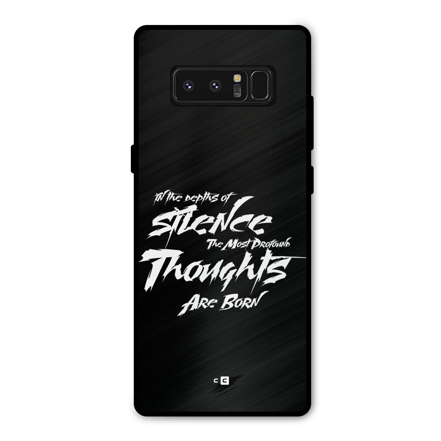 Silent Thoughts Metal Back Case for Galaxy Note 8