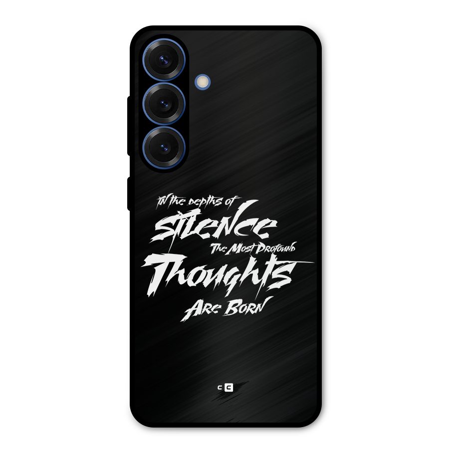 Silent Thoughts Metal Back Case for Galaxy S25