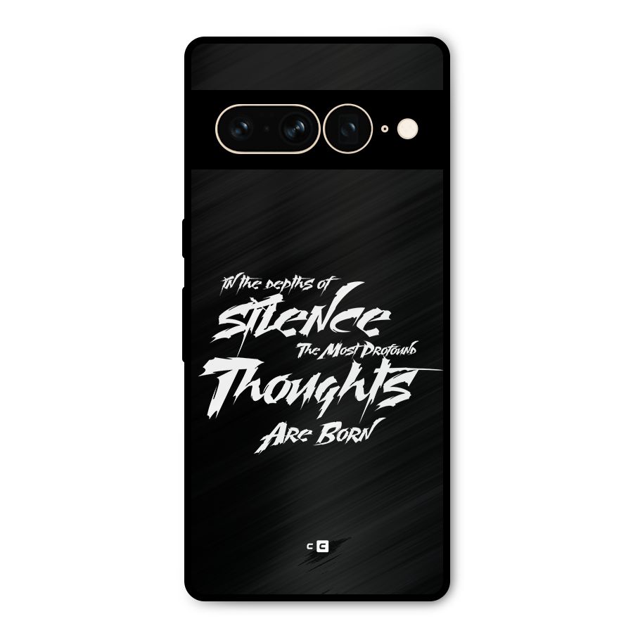 Silent Thoughts Metal Back Case for Google Pixel 7 Pro