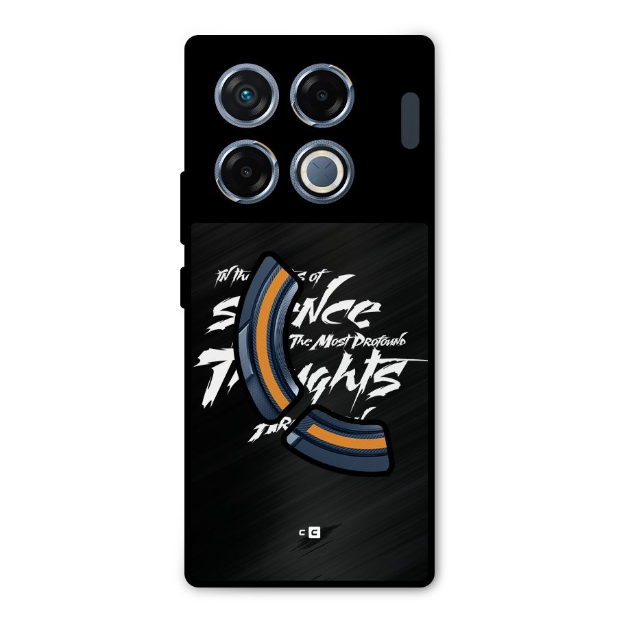Silent Thoughts Metal Back Case for Infinix GT 20 Pro