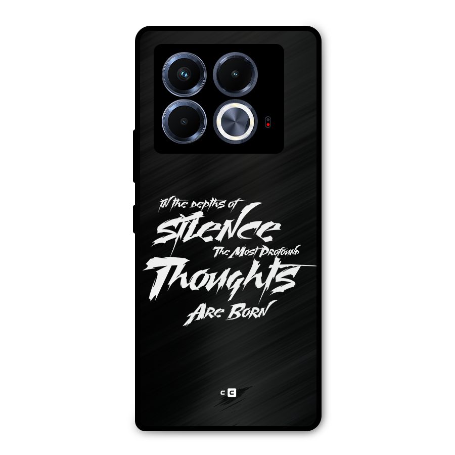 Silent Thoughts Metal Back Case for Infinix Note 40 5G