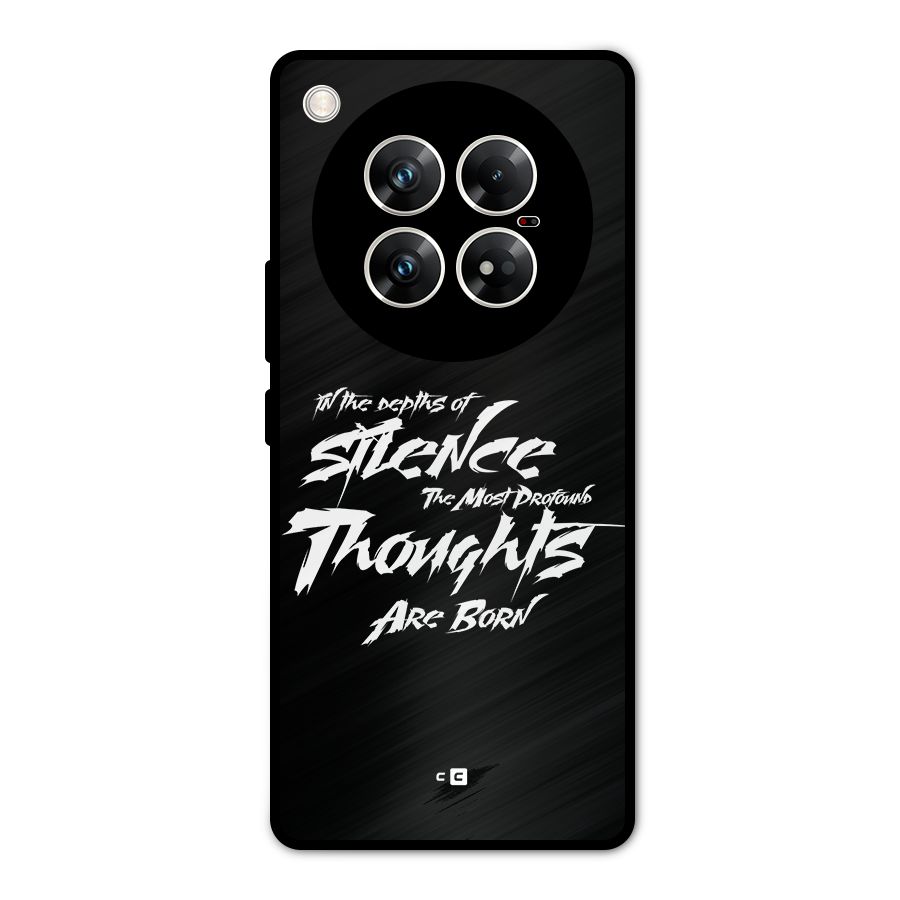 Silent Thoughts Metal Back Case for Infinix Zero 40 5G