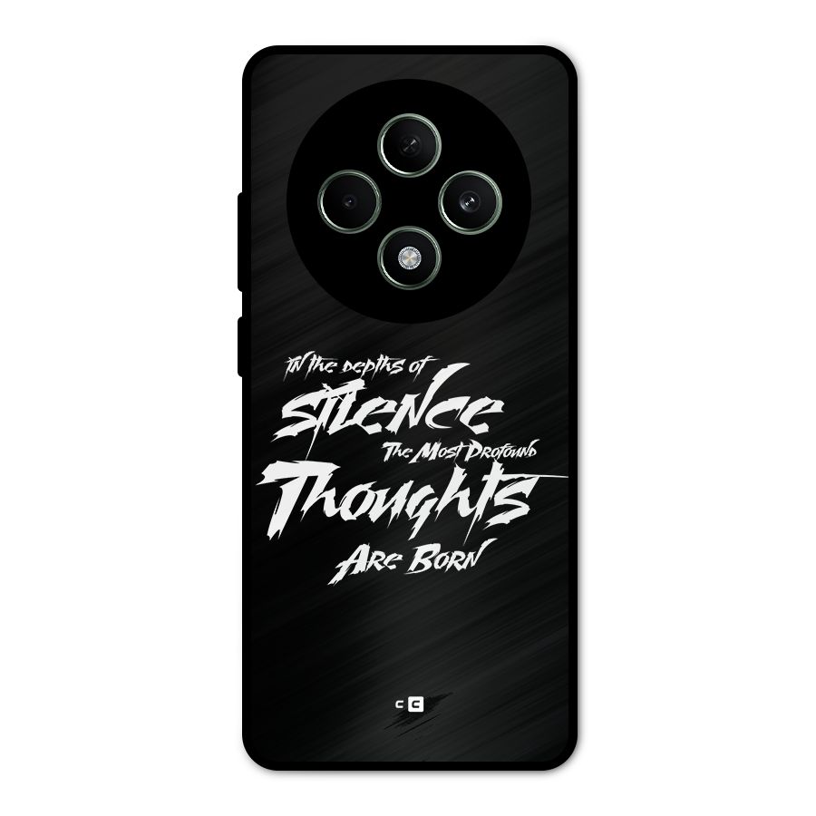 Silent Thoughts Metal Back Case for Oppo F27