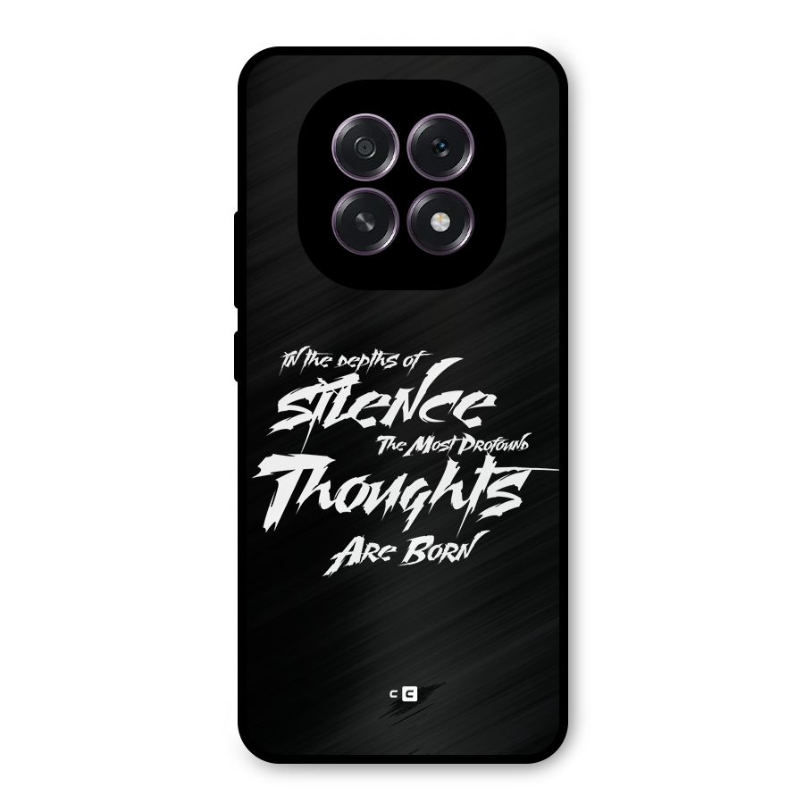Silent Thoughts Metal Back Case for Oppo F29