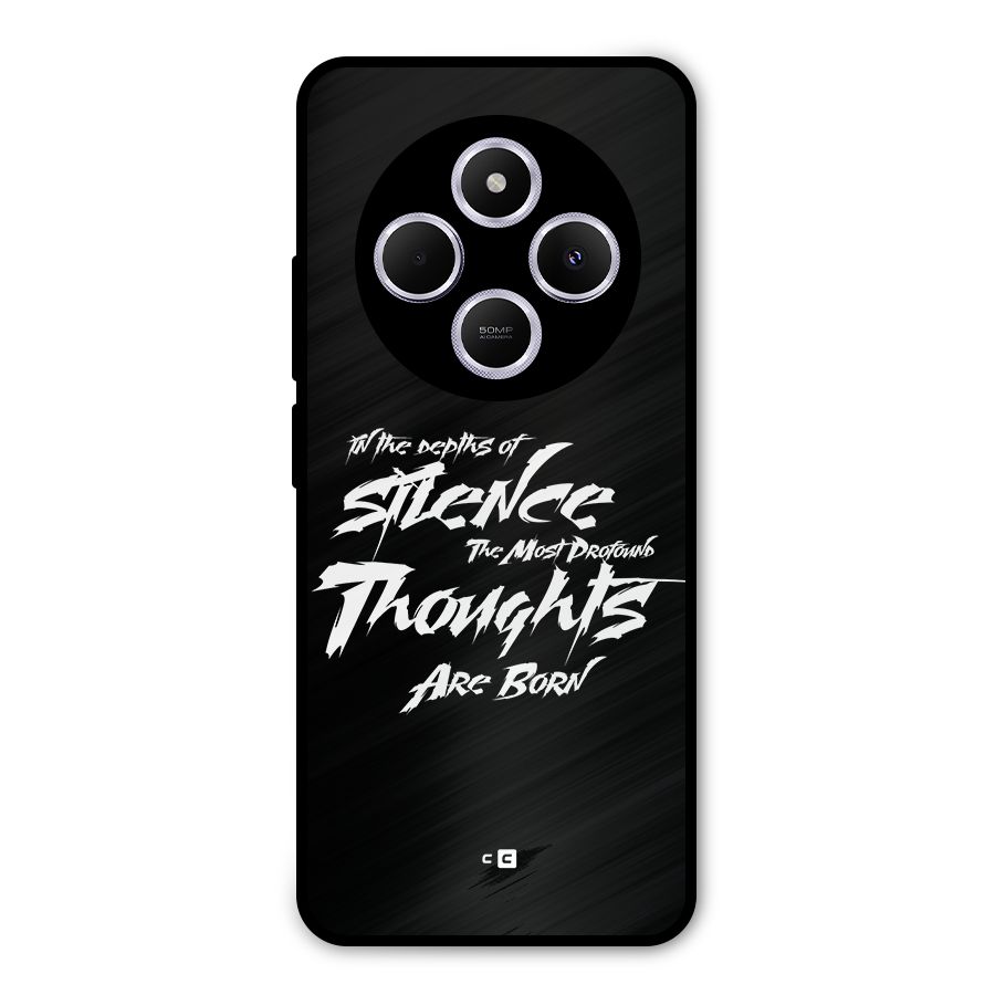 Silent Thoughts Metal Back Case for Poco C75 5G