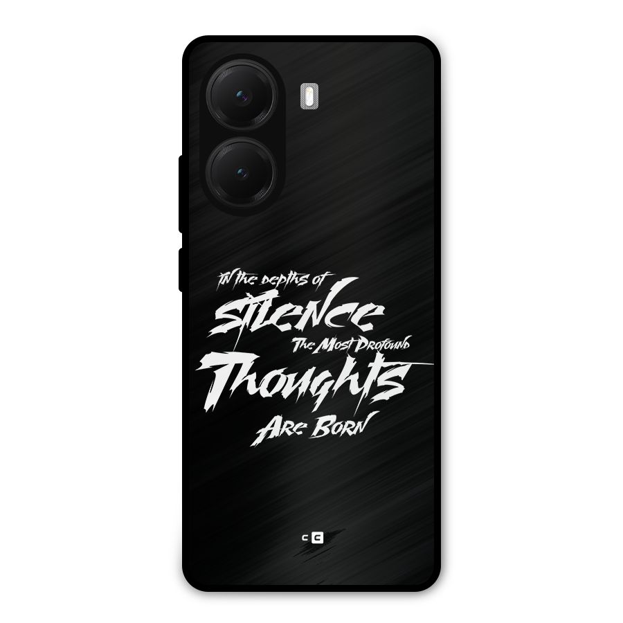 Silent Thoughts Metal Back Case for Poco X7 Pro