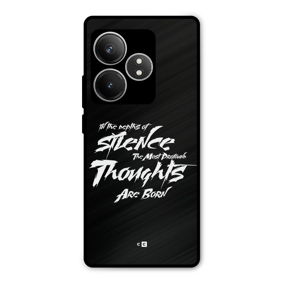 Silent Thoughts Metal Back Case for Realme GT 6T