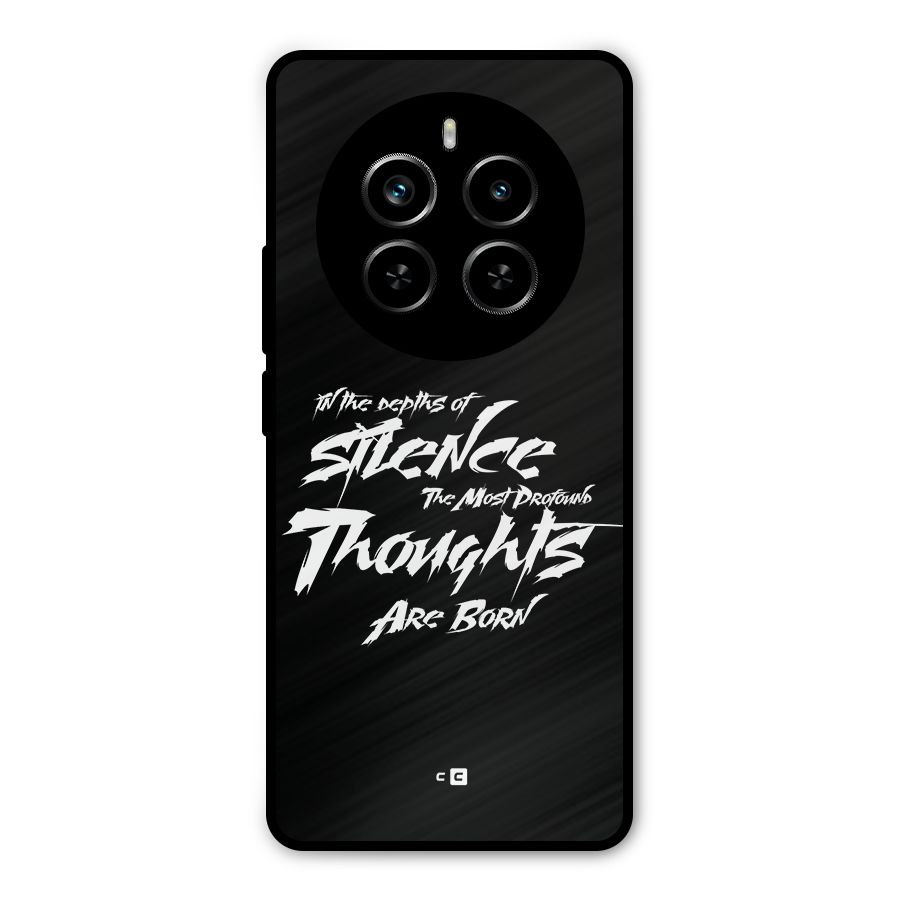 Silent Thoughts Metal Back Case for Realme P1 Pro