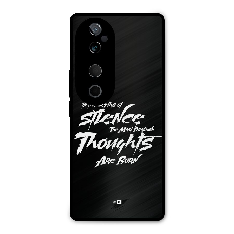 Silent Thoughts Metal Back Case for Vivo T3 Ultra
