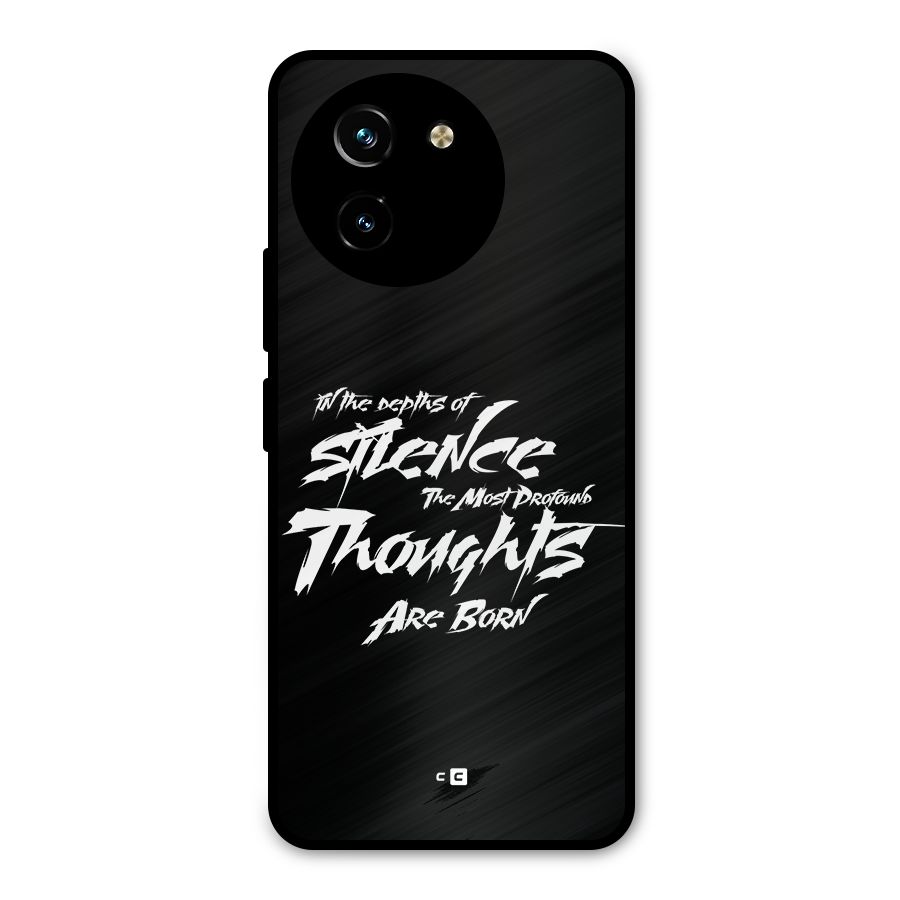 Silent Thoughts Metal Back Case for Vivo T3x