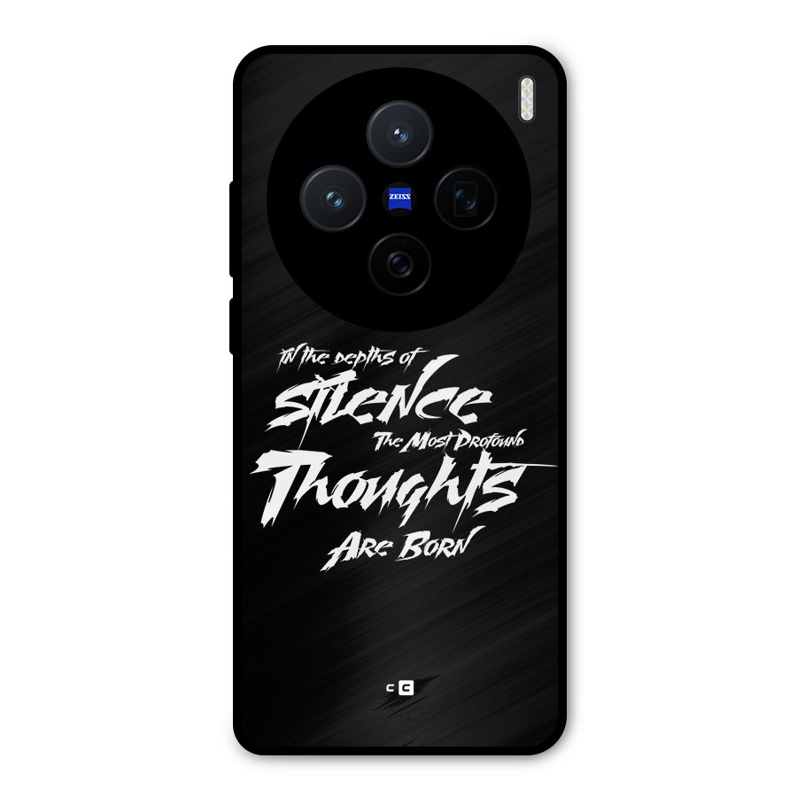 Silent Thoughts Metal Back Case for Vivo X200