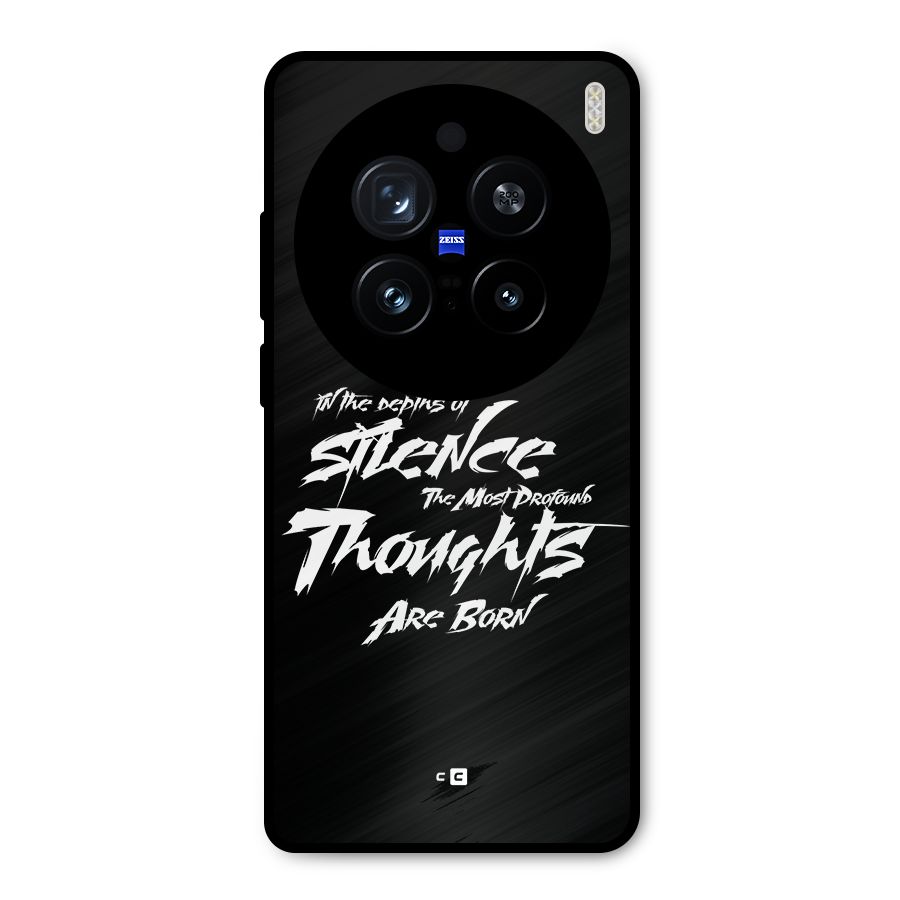 Silent Thoughts Metal Back Case for Vivo X200 Pro