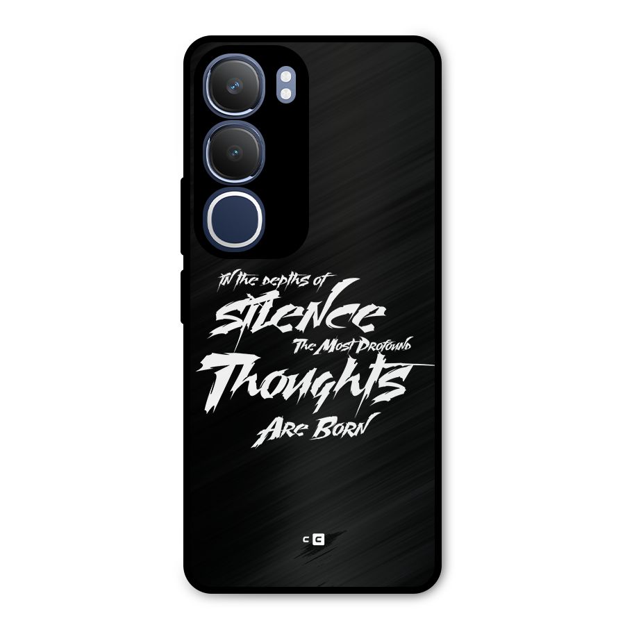 Silent Thoughts Metal Back Case for Vivo Y29
