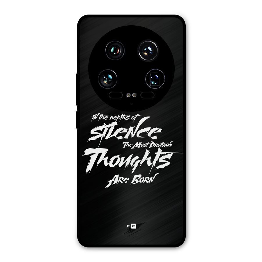 Silent Thoughts Metal Back Case for Xiaomi 14 Ultra