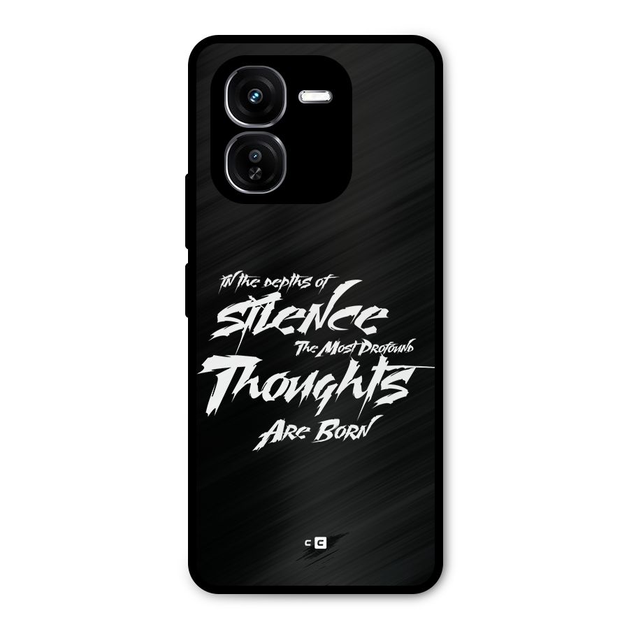 Silent Thoughts Metal Back Case for iQOO Z9x