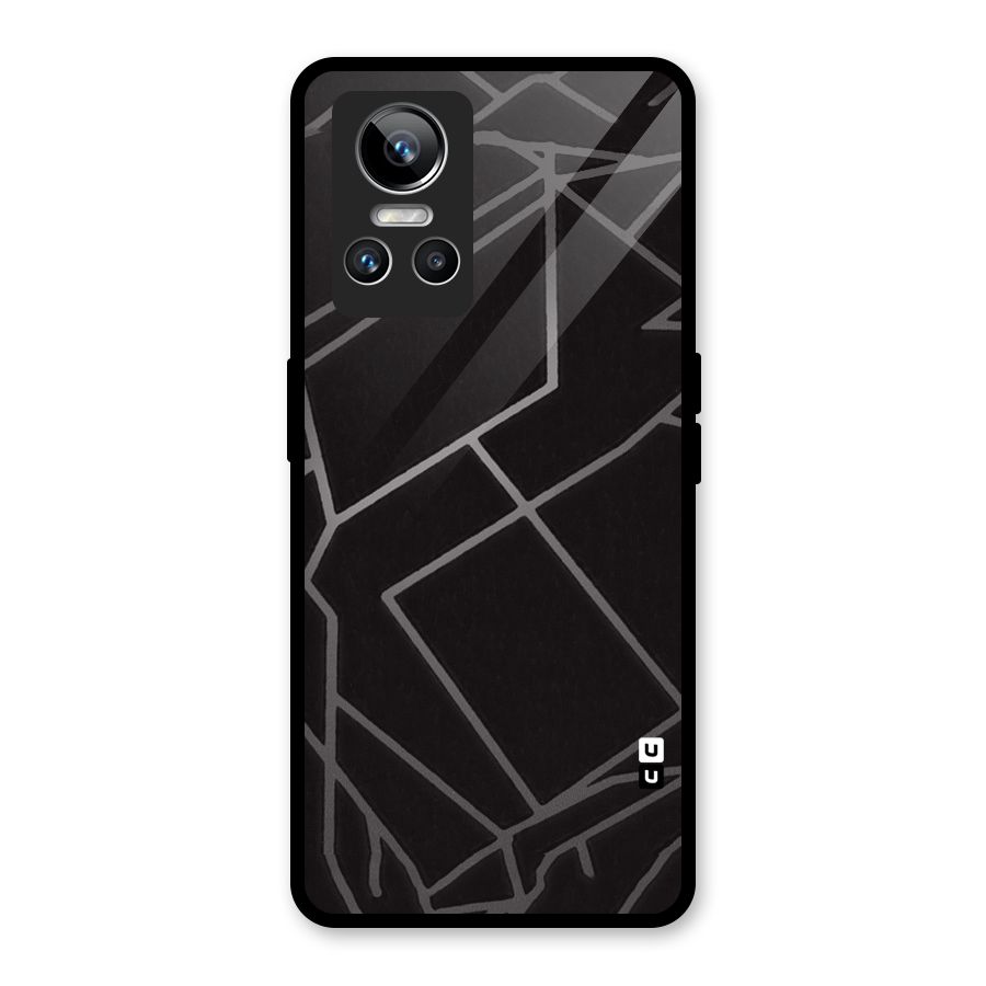 Silver Angle Design Glass Back Case for Realme GT Neo 3