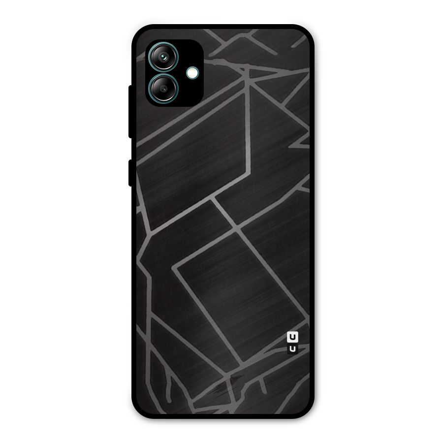 Silver Angle Design Metal Back Case for Galaxy A04