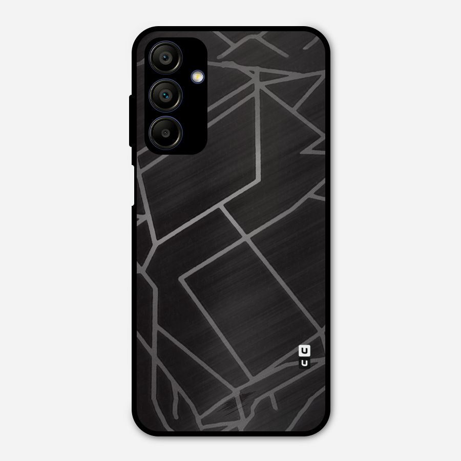 Silver Angle Design Metal Back Case for Galaxy A15 5G