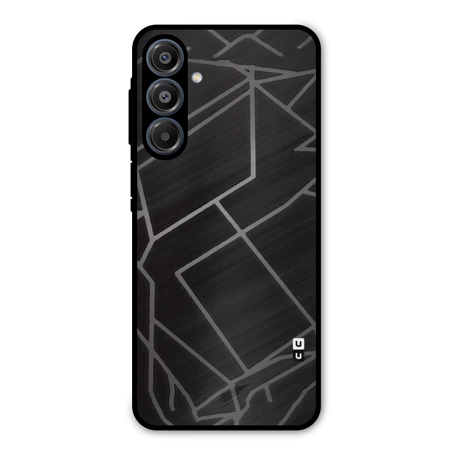 Silver Angle Design Metal Back Case for Galaxy A16 5G