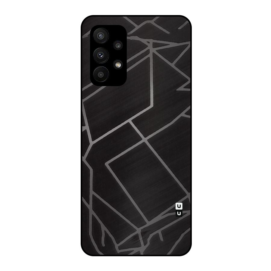 Silver Angle Design Metal Back Case for Galaxy A23