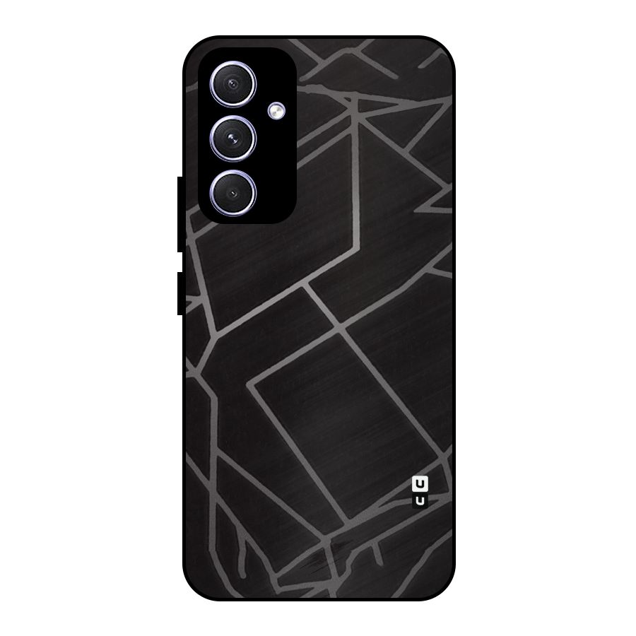 Silver Angle Design Metal Back Case for Galaxy A54