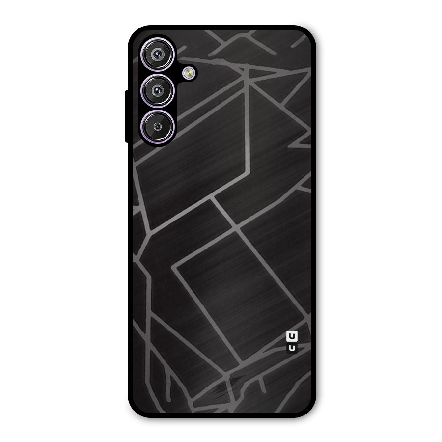 Silver Angle Design Metal Back Case for Galaxy F15
