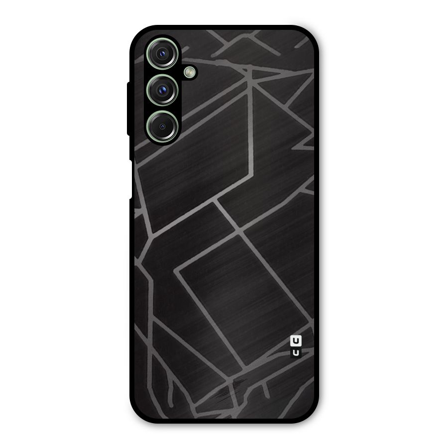 Silver Angle Design Metal Back Case for Galaxy F34