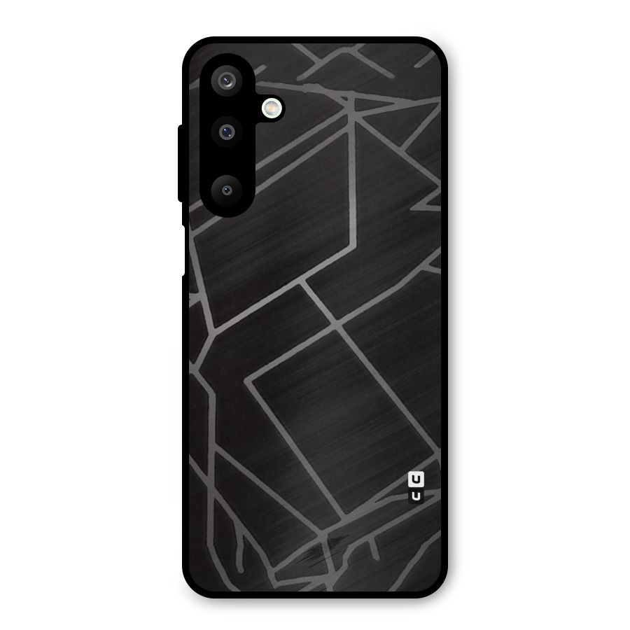 Silver Angle Design Metal Back Case for Galaxy M16