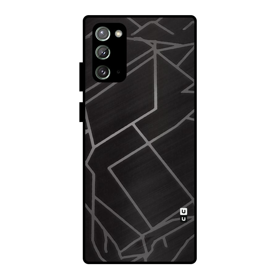 Silver Angle Design Metal Back Case for Galaxy Note 20
