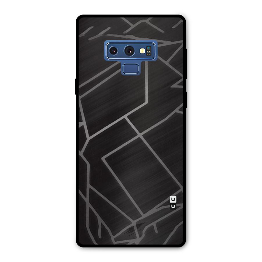 Silver Angle Design Metal Back Case for Galaxy Note 9