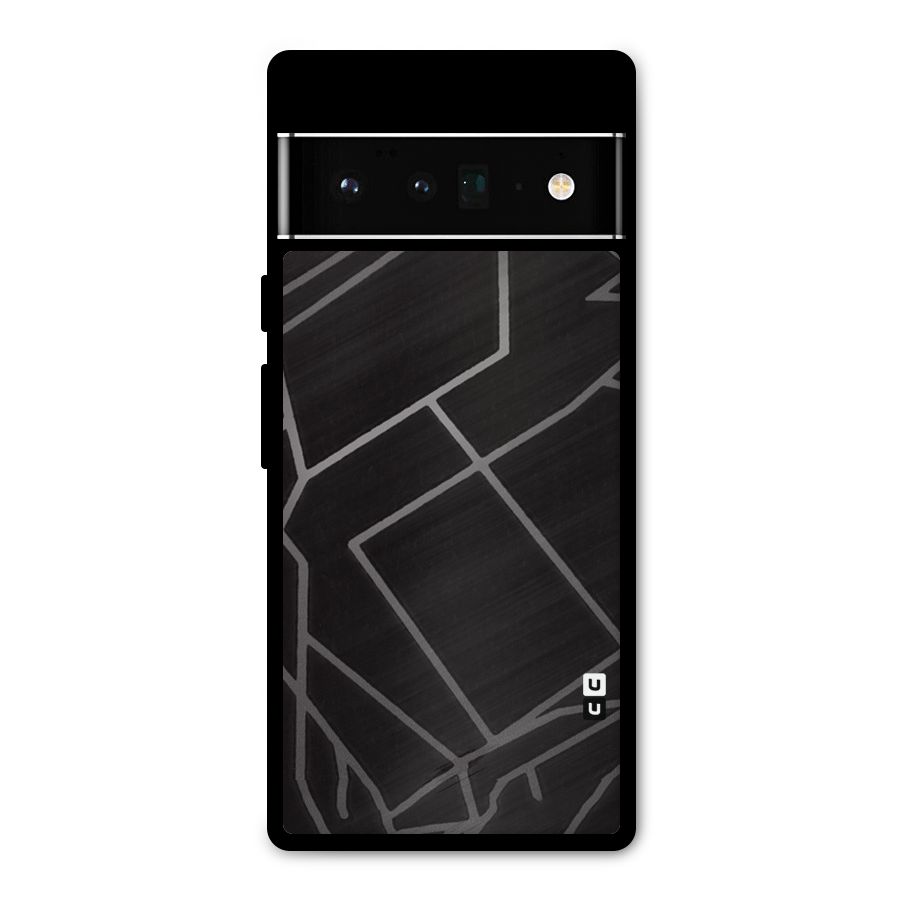 Silver Angle Design Metal Back Case for Google Pixel 6 Pro