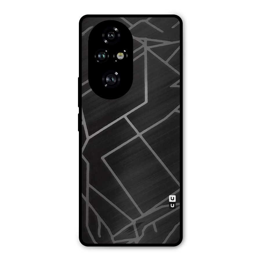 Silver Angle Design Metal Back Case for Honor 200 Pro
