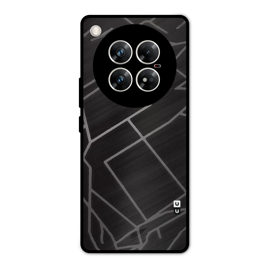 Silver Angle Design Metal Back Case for Infinix Zero 40 5G
