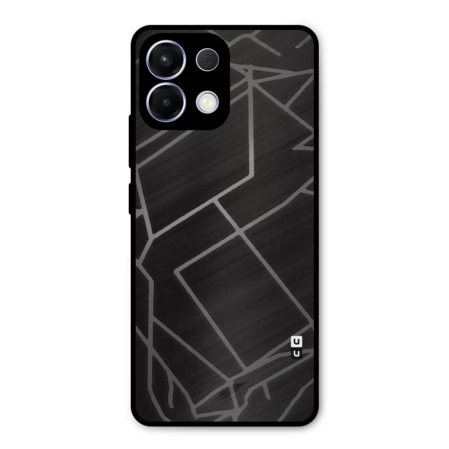 Silver Angle Design Metal Back Case for Oppo K13