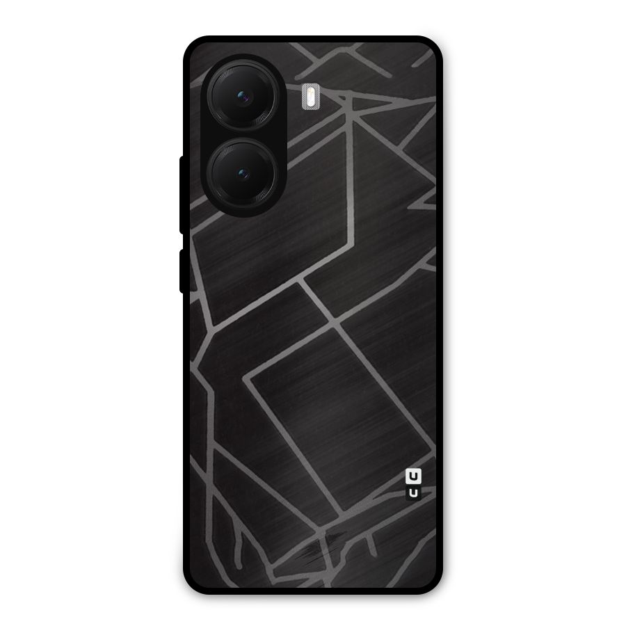 Silver Angle Design Metal Back Case for Poco X7 Pro