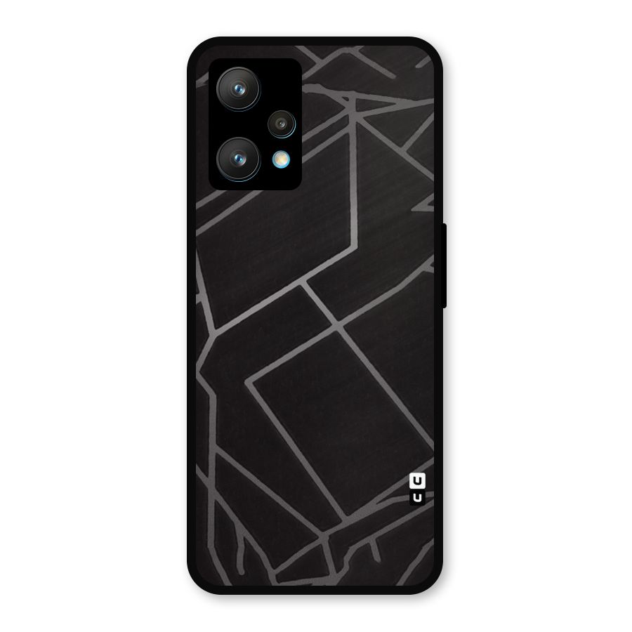 Silver Angle Design Metal Back Case for Realme 9 Pro Plus 5G