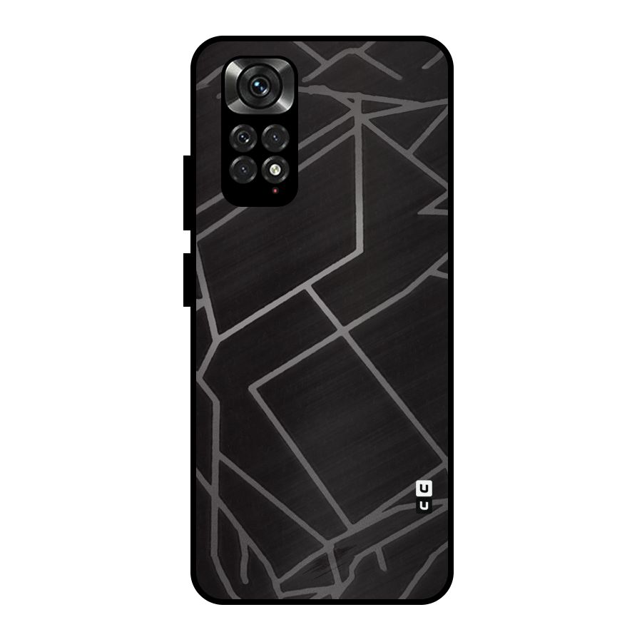 Silver Angle Design Metal Back Case for Redmi Note 11 Pro Plus 5G