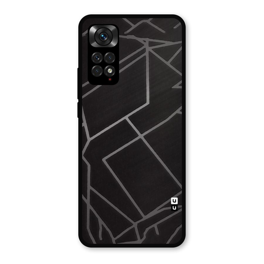 Silver Angle Design Metal Back Case for Redmi Note 11s