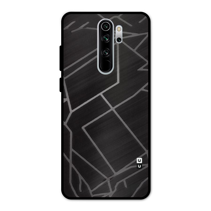 Silver Angle Design Metal Back Case for Redmi Note 8 Pro