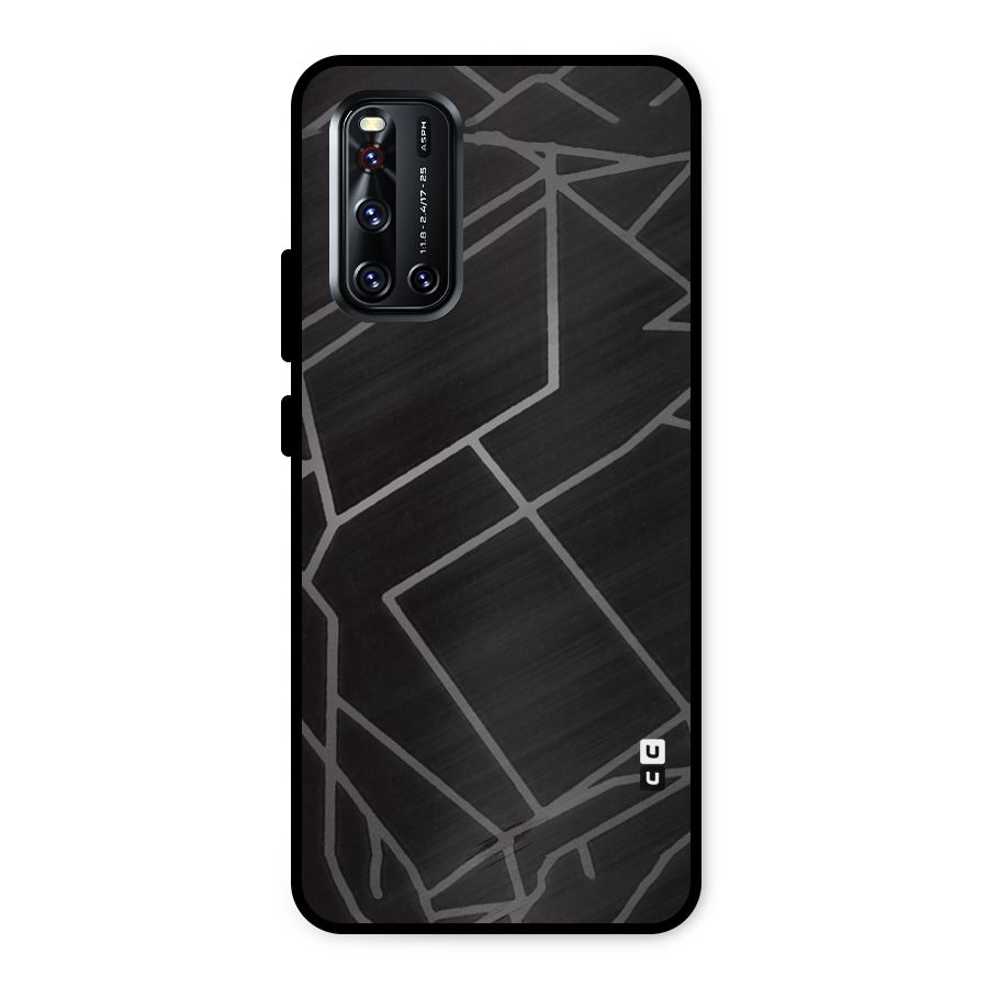 Silver Angle Design Metal Back Case for Vivo V19