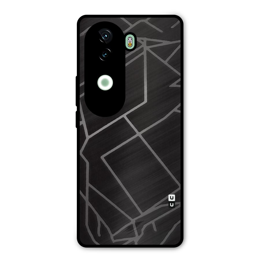 Silver Angle Design Metal Back Case for Vivo V40e