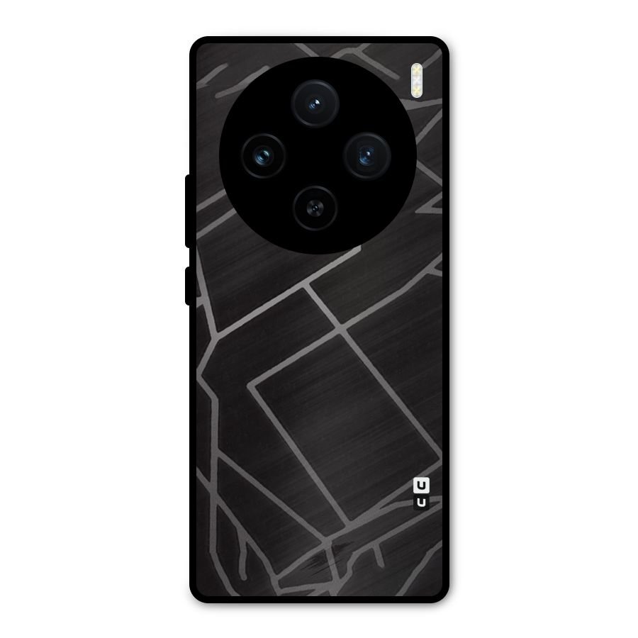 Silver Angle Design Metal Back Case for Vivo X100