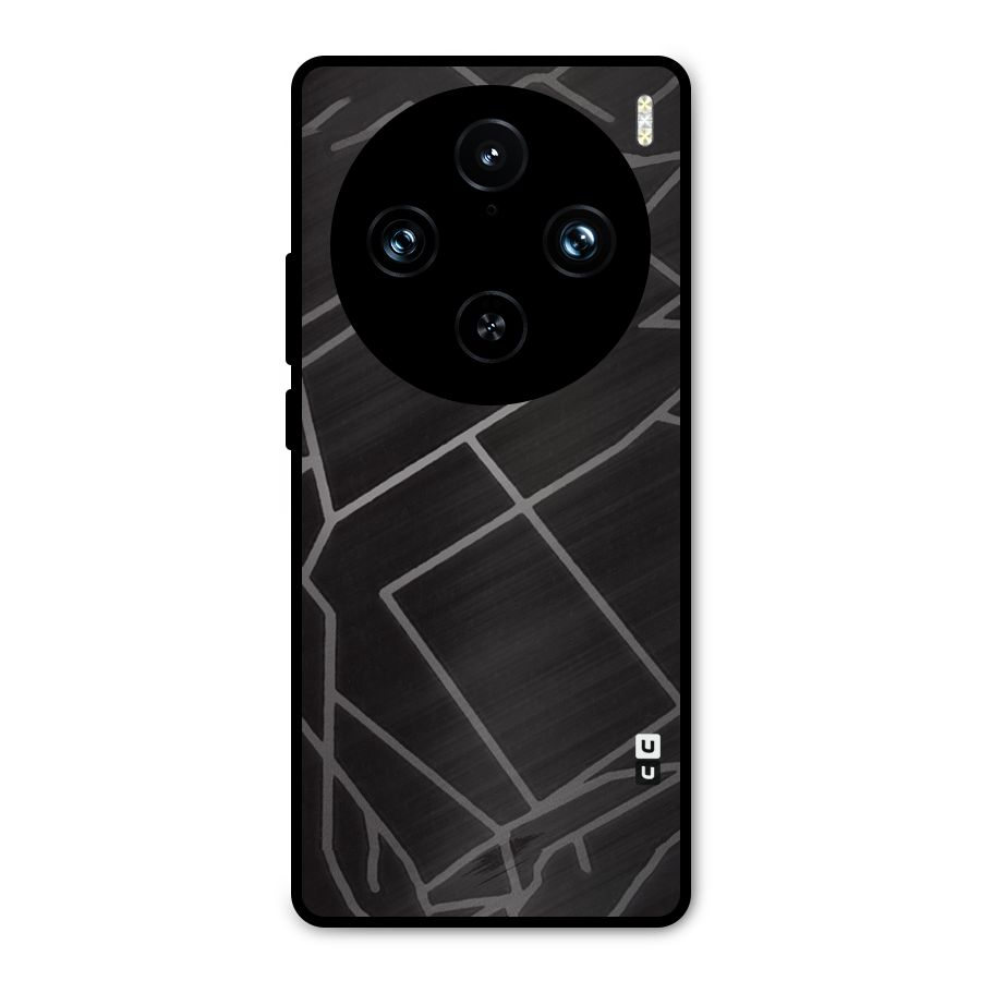 Silver Angle Design Metal Back Case for Vivo X100 Pro