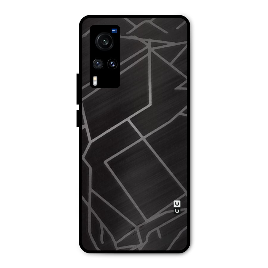 Silver Angle Design Metal Back Case for Vivo X60