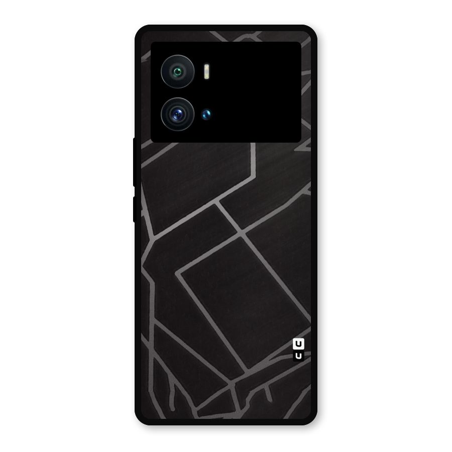 Silver Angle Design Metal Back Case for iQOO 9 Pro