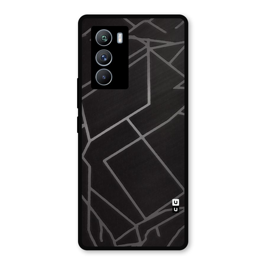 Silver Angle Design Metal Back Case for iQOO 9 SE