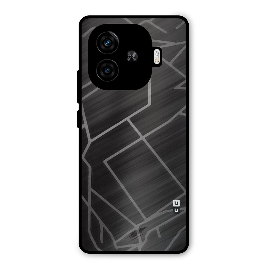 Silver Angle Design Metal Back Case for iQOO Neo 10R