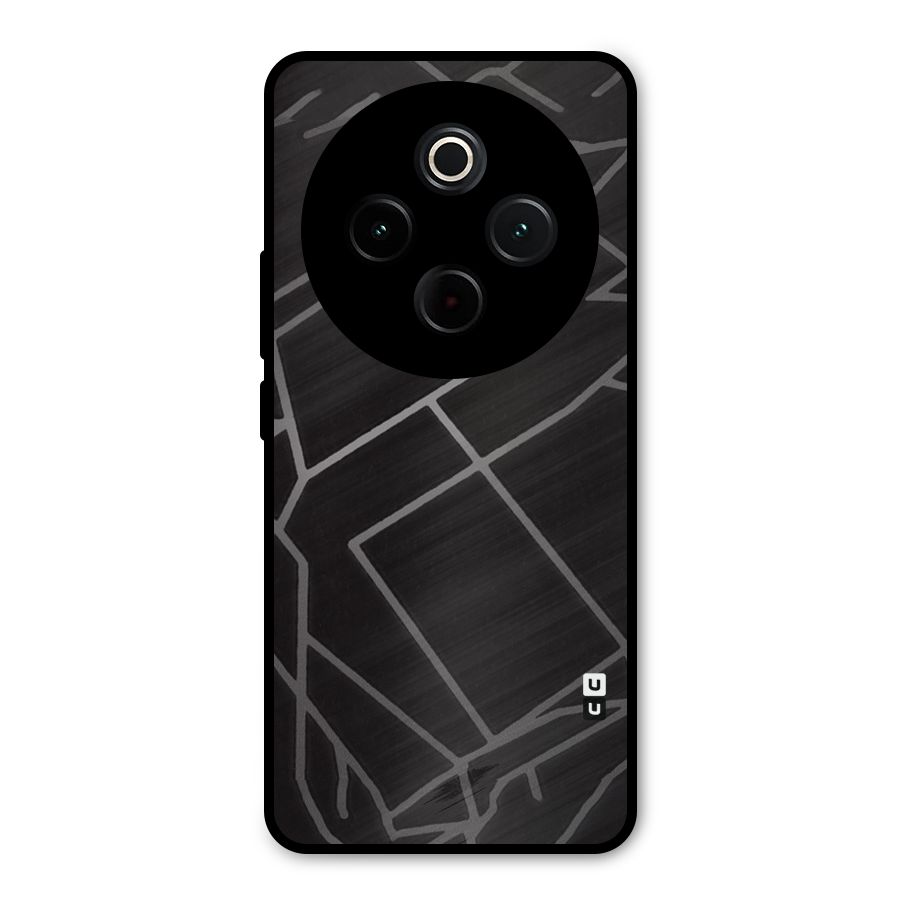 Silver Angle Design Metal Back Case for iQOO Z10